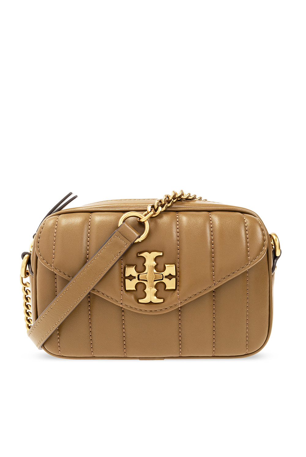 Tory burch everly clearance leather flap saddle bag